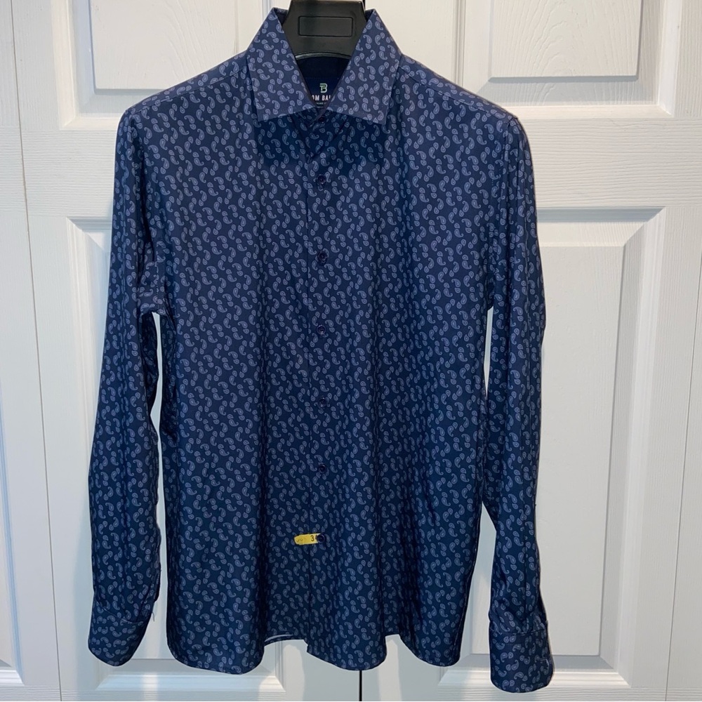 Tom Baine Slim Fit Performance Long Sleeve Dress Shirt